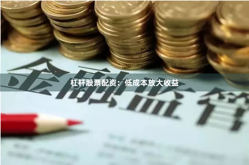 杠杆股票配资:低成本放大收益